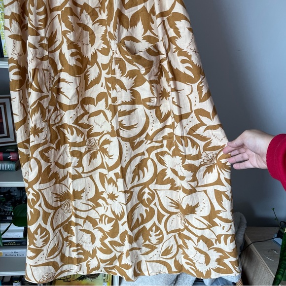 Madewell Linen-Blend Cami Midi Dress in Tropicale Floral - Picture 8 of 13